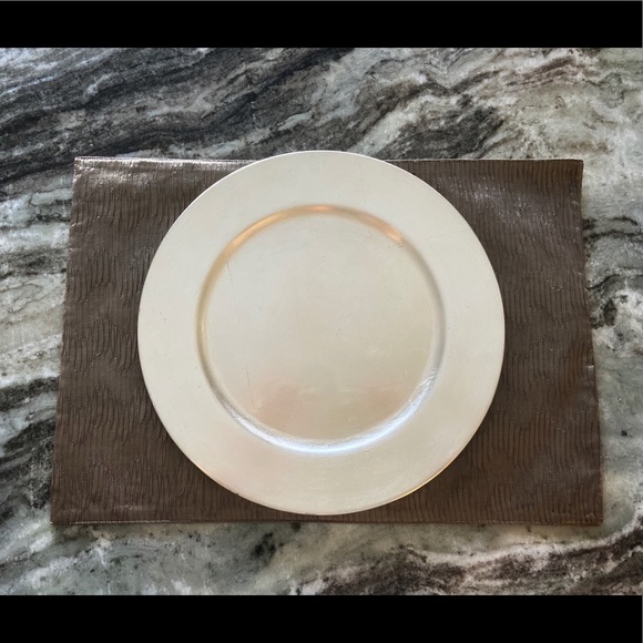 Faux Silk Placemat Set of 9 (Platinum) - Picture 2 of 8